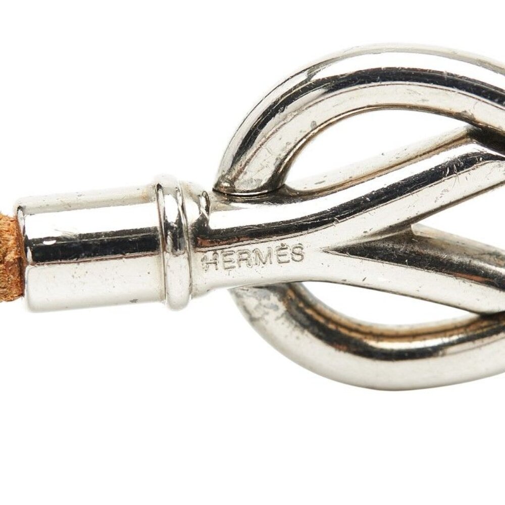 Hermes Atame Silver Brown Metal Leather - Picture 4 of 6